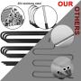 Pants Hanger Multi-Layer S-Style Jeans Trouser Hanger Non Slip Stainless Steel Clothes Hangers Closet Space Saving for Pants Jeans Scarf Hanging 2 Pack
