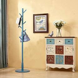 NYDZDM Solid Wood Coat and Hat Rack Stand 8 Hooks Coat Stand Clothes Rack Hanger for Garage Foyer Bedroom Office H 171cm(67.3in) (Color : A)