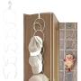 Oteshina Interlink Ties Hats Clothes Holder Wire Stackable Rack Organizer Door Hanger - Clothes Travel Shelf Pants Wall Stand Toddler Pack Standing Girls Stacker Dividers Hanger Retail Kids Scarf