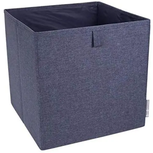 Bigso Soft Multi Purpose Foldable Cube Storage Box, 12.4 x 12.4 x 12.4 in, Blue Bigso Soft Multi Purpose Foldable Cube Storage Box, 12.4 x 12.4 x 12.4 in, Blue