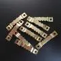 100 Sets Hanging Picture Painting Mirror Hooks Hangers with Screws Photo Frame Hook Sawtooth Hardware (Golden)