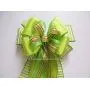 Lime Green Spring Wreath Bow Green Easter Door hanger Bow Easter Gift Basket Bow Spring Easter Swag Bow Green Bridal Shower Party Decorations