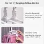 Volwco Magic Hangers, Closet Space Saving Collapsible Clothes Hanger, Multifunctional Portable Foldable Organizer Drying Rack with 360 Degree Swivel Hook for Adult Kids Shirt/Sweater/Socks/Trousers