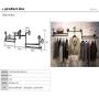 Kaler Industrial Pipe Clothing Rack Wall Hanging Clothes Rack for Clothing Shop Family