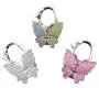 WSSROGY 3 Pack Butterfly Folding Hanger Foldable Purse Hook Handbag Hanger Hook for Table Dresser
