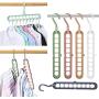 Cokil 10pcs Rotating Clothes Hanger Bedroom Wardrobe Storage Drying Hanger