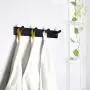 WEBI Coat Hook Black Iron Hanger Rack for Dog Pet Leash, Hats, Keys, Bath Towels, Robe, Clothes with 4 Hooks,Wall Mount Closet Clothing Bathroom Garage Home Organization Storage, Decorative Gift WEBI Coat Hook Black Iron Hanger Rack for Dog Pet Leash, Hats, Keys, Bath Towels, Robe, Clothes with 4 Hooks,Wall Mount Closet Clothing Bathroom Garage Home Organization Storage, Decorative Gift