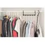 10pcs 15 inch Black Magic Hangers Space Saving Clothes Hangers Organizer Smart Closet Space Saver with Sturdy Plastic