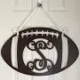 Monogram Football Door Hanger - Fall Football Monogram - Football Initial Wreath - Sports Door Hanger - Football Team Door Hanging Monogram Football Door Hanger - Fall Football Monogram - Football Initial Wreath - Sports Door Hanger - Football Team Door Hanging