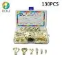 ECKJ Picture Hangers 130Pcs Premium Picture Hanging Kit Heavy Duty Picture Photo Frame Hooks for Wall Mounting with Nails Picture Wall Hangers Holds 10-100 lbs