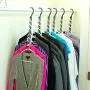 Wonder Hanger Max New & Improved, Pack of Triples, The Closet Space for Easy, Effortless, Wrinkle-Free Clothes, Comes Fully Assembled (Grey, Pack of 10)