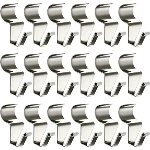 Aminigram No-Hole Needed Vinyl Siding Hooks for Outdoor Decorations 18 Pack, Heavy Duty Stainless Steel Low Profile No-Hole Hangers Aminigram No-Hole Needed Vinyl Siding Hooks for Outdoor Decorations 18 Pack, Heavy Duty Stainless Steel Low Profile No-Hole Hangers