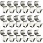 Aminigram No-Hole Needed Vinyl Siding Hooks for Outdoor Decorations 18 Pack, Heavy Duty Stainless Steel Low Profile No-Hole Hangers