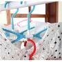 10PCS Plastic Clothes Hangers 360 Degree Rotation Quick Drying Hanger Non Slip Household Closet Organizer Random Color