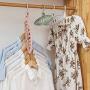 Magic Hangers, Space Saving Clothes Hangers 360° Swivel Hooks Plastic Hanger Organizer Closet Organizer -Gray 3-Pack