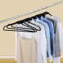 Adealink 10Pcs Non Slip Velvet Suit Clothes Hangers Wardrobe Home Organizer