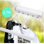 3.7M 5 Line Retractable Clothes Airer Washing Line Laundry Wall Mount Dryer Hanger Clothesline Outdoor Washing Line Drying Rack