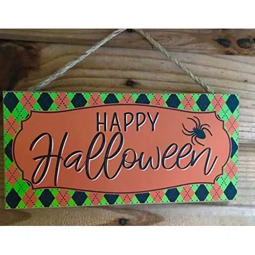 Hocus Pocus Decor Happy Halloween Sign-Wood Sign-Rustic Halloween Sign-Door Hanger-Wreath Decor-Wreath Accent Sign-Wreath Attachment-Signs for Wreath Making