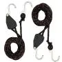 Rope Ratchet, Codinter 1/4" x 10ft Tie Down Straps Heavy Duty Adjustable Pulley Rope Clip Hanger for Kayak Canoe (2-Pack)