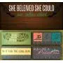 Race Medal Holder/Athletic Medal Hanger - SHE BELIEVED SHE COULD SO SHE DID - Winged Shoes. Wood Wall Mounted Medal Organizer. CUSTOMIZATION Available