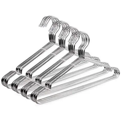Wire Hangers,40 Pack Stainless Steel Strong Metal Clothes Hangers 16.5 Inch by FULITY Wire Hangers,40 Pack Stainless Steel Strong Metal Clothes Hangers 16.5 Inch by FULITY