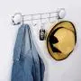 Ezprotekt Self-Adhesive Hook Rack Wall Mounted Coat Rack Stainless Steel Coat Hanger Hat Clothes Robe Towels Bags Pots Hooks for Bedroom Bathroom Kitchen (5 Hooks) Ezprotekt Self-Adhesive Hook Rack Wall Mounted Coat Rack Stainless Steel Coat Hanger Hat Clothes Robe Towels Bags Pots Hooks for Bedroom Bathroom Kitchen (5 Hooks)