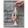 VIEW MIRROR Charm/mini plant hanger with maple barrel beads/rear view mirror accessory/car mirror accessory/cute car hanging accessory VIEW MIRROR Charm/mini plant hanger with maple barrel beads/rear view mirror accessory/car mirror accessory/cute car hanging accessory