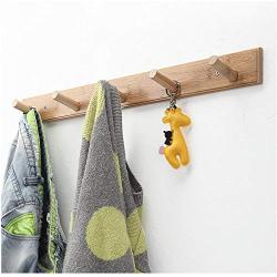 2pcs Random Color Simple Style Bedroom Furniture Wall Hanger Bamboo Coat Rack Clothes Hanging Hooks Living Room Coat Hanger Wall Hook