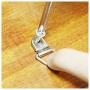 Swpeet 110 Pcs Triangle Ring Picture Hangers Shape Nail Non-Trace Hangers Single Hole with Screws for Home Decoration Creative Picture with Transparent Box