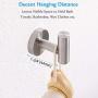 Bath Towel Hook Brushed, APLusee SUS304 Stainless Steel Bathroom Round Simple Coat Robe Holder, Modern Kitchen Toilet Home Storage Clothes Hanger