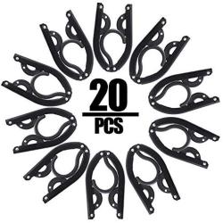 KINJOEK 20 Packs Black Travel Hangers, Portable Folding Travel Hangers Lightweight Plastic Sturdy Clothes Hangers Drying Rack for Travel, Baby