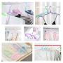 Puchin 10 PCS Travel Hangers Folding Hangers Portable Clothes Hangers Foldable, Non-Slip, Lightweight for Home and Travel