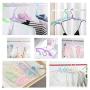 Puchin 20 PCS Travel Hangers Folding Hangers Portable Clothes Hangers Foldable, Non-Slip, Lightweight for Home and Travel