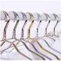 10pc Color Random Clothes Hanger Drying Rack Aluminum Alloy Anti-Skid Hanger for Clothes Wardrobe Storage Hanger