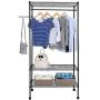 Layer Closet Organizer Garment Rack Clothes Hanger Home Shelf Furniture 2 Tier