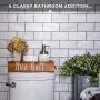 MAINEVENT Nice Butt Bathroom Decor Box, 2 Sides - Funny Gift, Funny Toilet Paper Holder Perfect for Farmhouse Bathroom Decor, Toilet Paper Storage, Rustic Bathroom Decor, or Diaper Organizer (Brown)