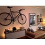 Play-Haus Design Walnut and Steel Indoor Bicycle Wall Mount Hanger Rack