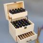 VolksRose Essential Oil Box, Wooden Multi-Tray Storage Organizer Holds 59 Bottles, 3 Tier Design #ob04
