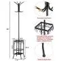 Alek...Shop Clothes Hanger Stand Coat Rack W/Shelves Hat Jacket Umbrella Tree Metal Hook Holder Hooks Hall Alek...Shop Clothes Hanger Stand Coat Rack W/Shelves Hat Jacket Umbrella Tree Metal Hook Holder Hooks Hall