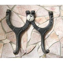 Lawyer Gavel Cast Iron Wall Hook , Law School Graduation Gift, Double Lucky Horseshoe, Rustic Hanger