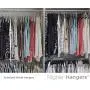 Higher Hangers Space Saving Velvet Clothes Hangers Slimline Heavy Duty Closet Organizers | Helps Reduce Wrinkles and Clutter | Great for Dorms and Increasing Closet Space | 40 Pack (Black , off-white, pink, purple Velvet)