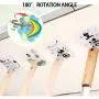 Adhesive Kitchen Wall Hooks- 12 Packs Heavy Duty 11lb(Max) Nail Free Rotate Seamles Scratch Hooks, Cute Hooks in English and Animation with Stainless Hooksd for Bar, Home or Partty Adhesive Kitchen Wall Hooks- 12 Packs Heavy Duty 11lb(Max) Nail Free Rotate Seamles Scratch Hooks, Cute Hooks in English and Animation with Stainless Hooksd for Bar, Home or Partty