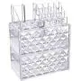 Ikee Design Acrylic Diamond Pattern Jewelry & Cosmetic Storage Display Boxes 3 Pieces Set Ikee Design Acrylic Diamond Pattern Jewelry & Cosmetic Storage Display Boxes 3 Pieces Set