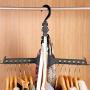 Auntwhale Clothes Hanger Closet Complete Multifunction Dual Magic Foldable Hanger for Clothes Shirts Sweaters Coat Organizer Dress Hanger Hook Drying Rack