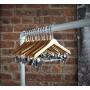 NAHANCO MINI8RC Mini Wooden Top Hanger with Clips, 8" (Pack of 100)