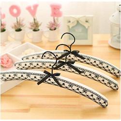 5pcs Random Color 41cm High-Grade Cloth Hangers, for Wedding Dress with Stitchwork Design, Non-Slip Traceless Clothes Hangers for House Garment Shop