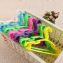 High-tech type 10 PCs 2715 cm Children Clothes Hanger Baby Coat Towel Storage Organizer with Hooks Drying Rack,Yellow