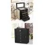 Kendal Huge Leather Jewelry Box/Case/Storage LJC-SHD5BK (Black) Kendal Huge Leather Jewelry Box/Case/Storage LJC-SHD5BK (Black)