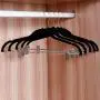 WUYAOCHUN Skirt Hangers, Velvet Hangers with Clips Ultra Thin Non Slip Velvet Pants Hangers Space Saving Clothes Hanger (10 Pcs) WUYAOCHUN Skirt Hangers, Velvet Hangers with Clips Ultra Thin Non Slip Velvet Pants Hangers Space Saving Clothes Hanger (10 Pcs)