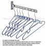 Useful Stainless Steel Folding Wall Mount Coat Hanger Clothes Rack hanging Hat Robe Towel Underwear Shirt Tie Belt Hook Holder for Living Room door balcony bedroom restroom cloakroom Bathroom-Load 3KG